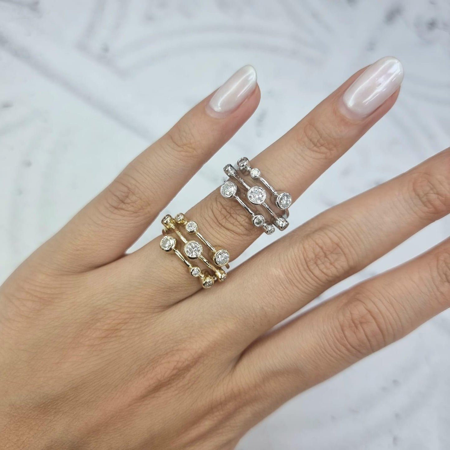BUBBLE STYLE DIAMOND RINGS - Jason Ralph Jeweller